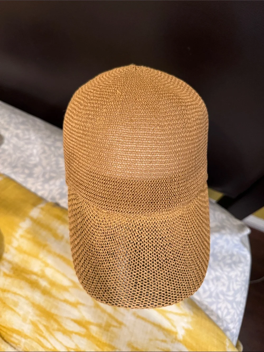 Woven Knit Visor Cap - Women's Tan